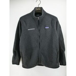 Patagonia Johnson & Johnson Sweater Womens XL Black Fleece Jacket‎ Full Zip